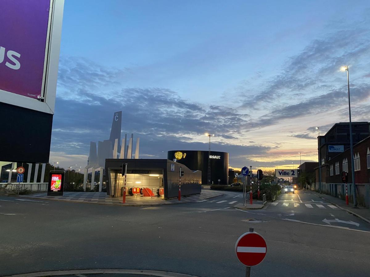 1-C Superbe Appartement Tres Calme Et Bien Decore Charleroi Exterior foto